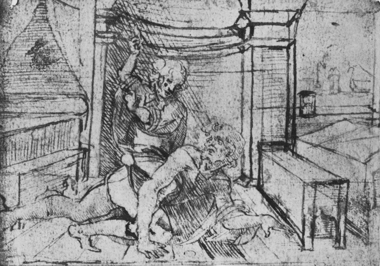 Aristoteles och Phyllis, c1480 1945 av Leonardo da Vinci