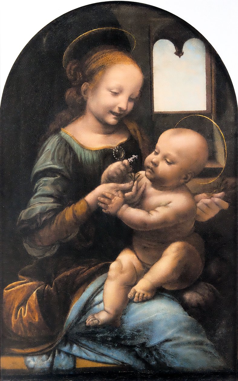 Benois Madonna av Leonardo da Vinci