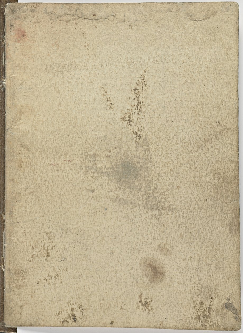 Fågelflygkod, c. 1505-06, pappersmanuskript, cc. 18, omslag IV av Leonardo da Vinci