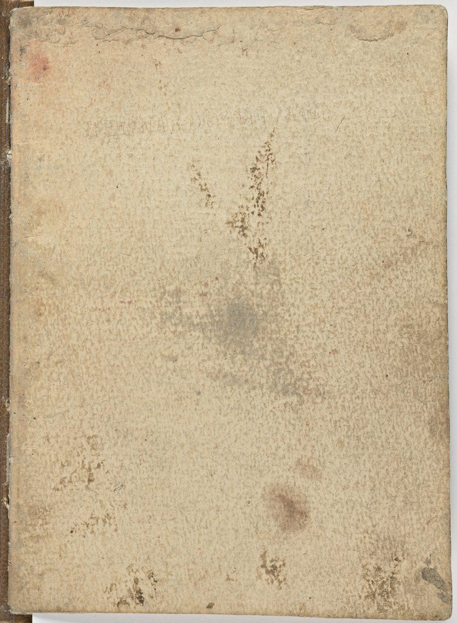 Kod för fåglarnas flygning, c. 1505-06, pappersmanuskript, cc. 18, omslag I av Leonardo da Vinci