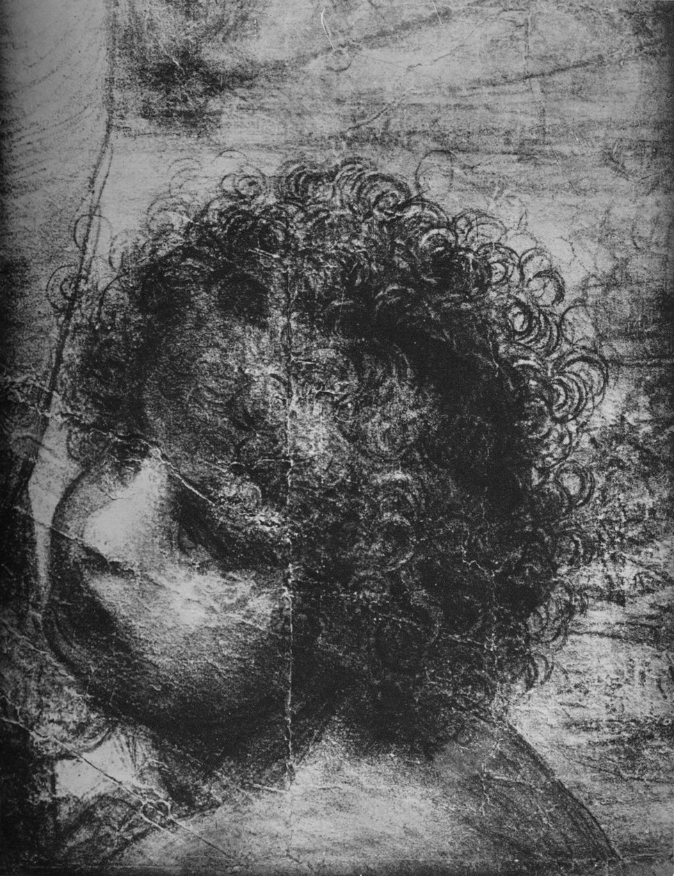 Chef för spädbarnet St. John - Jungfru och barn med St. Anne och spädbarnet St. John, c1480 1945 av Leonardo da Vinci
