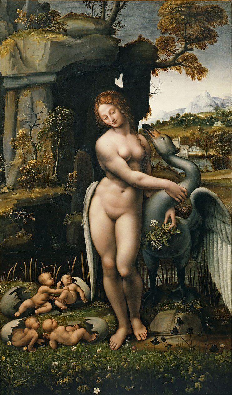 Leda och Svanen av Leonardo da Vinci,