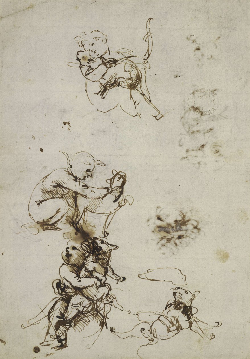Leonardo da Vinci, objekt 1857,0110.1 - recto (British Museum) av Leonardo da Vinci