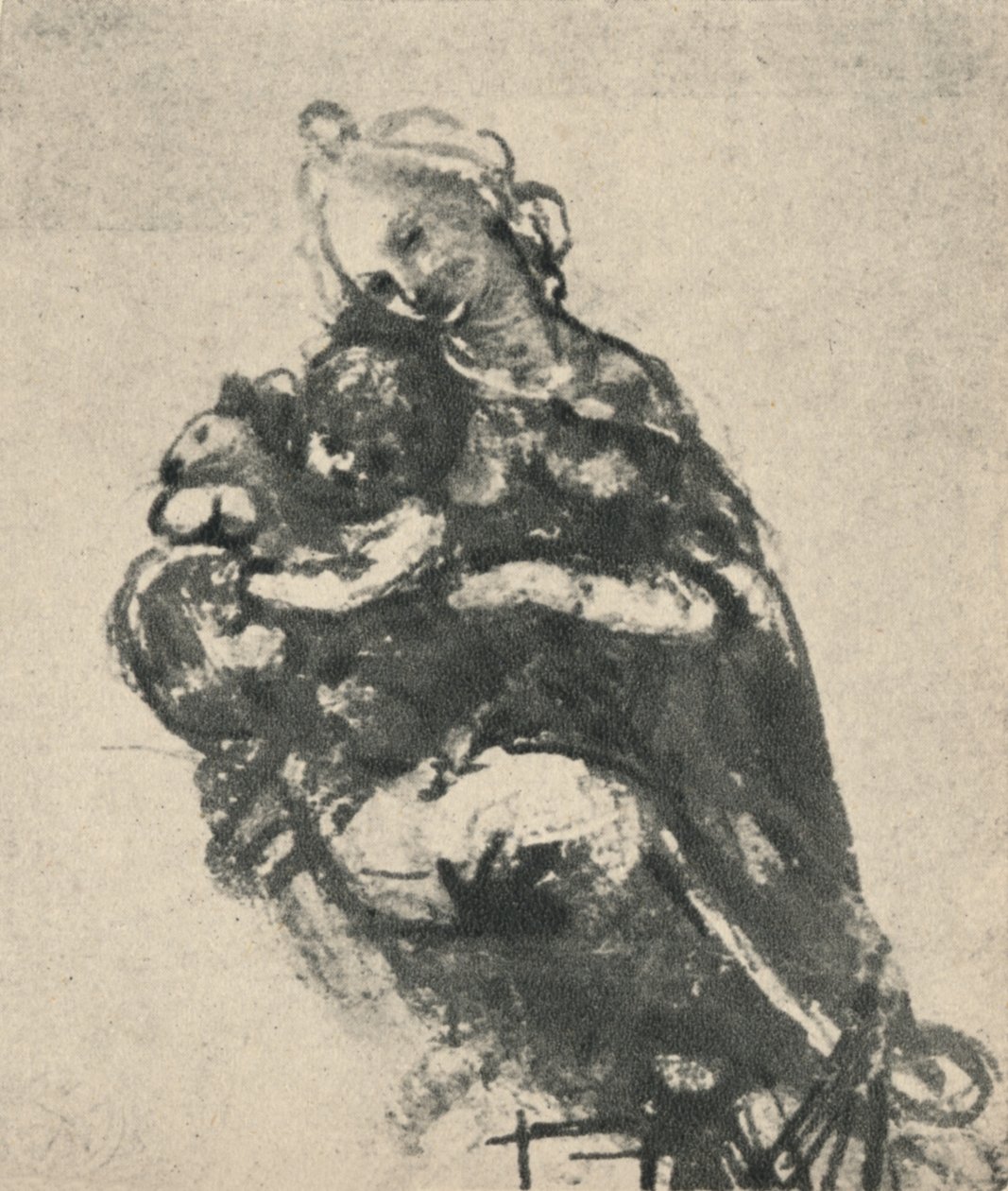 Madonna och barn med en katt, c1475 1945 av Leonardo da Vinci