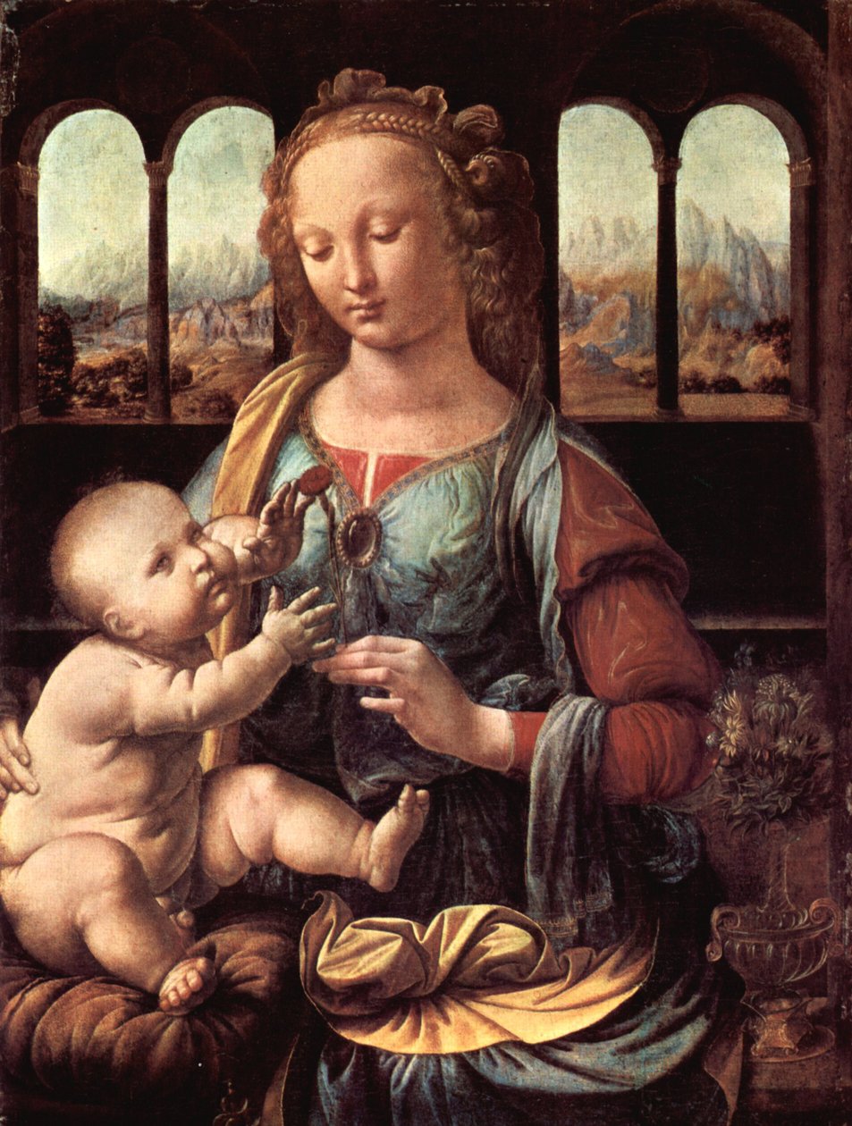 Madonna av nejlikan av Leonardo da Vinci