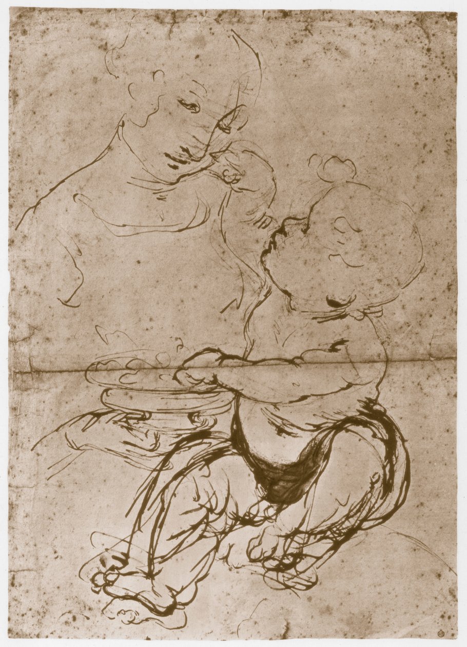 Madonna med frukttallriken, 1480-82 av Leonardo da Vinci