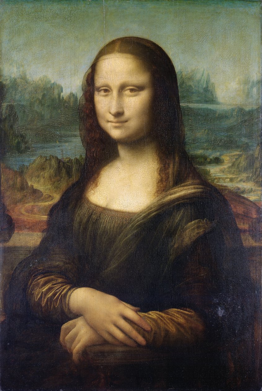 Mona Lisa, ca 1503-6 (olja på panel) av Leonardo da Vinci