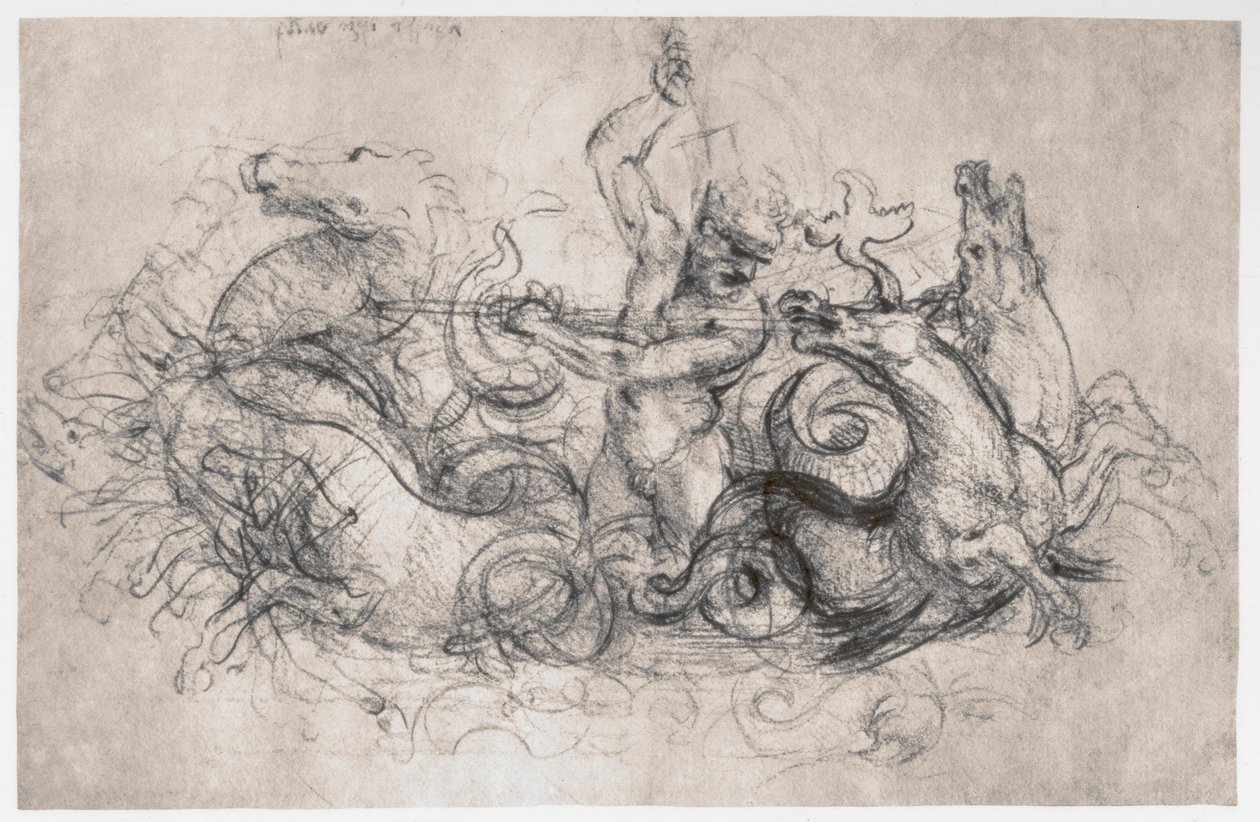 Neptunus, c1504 av Leonardo da Vinci