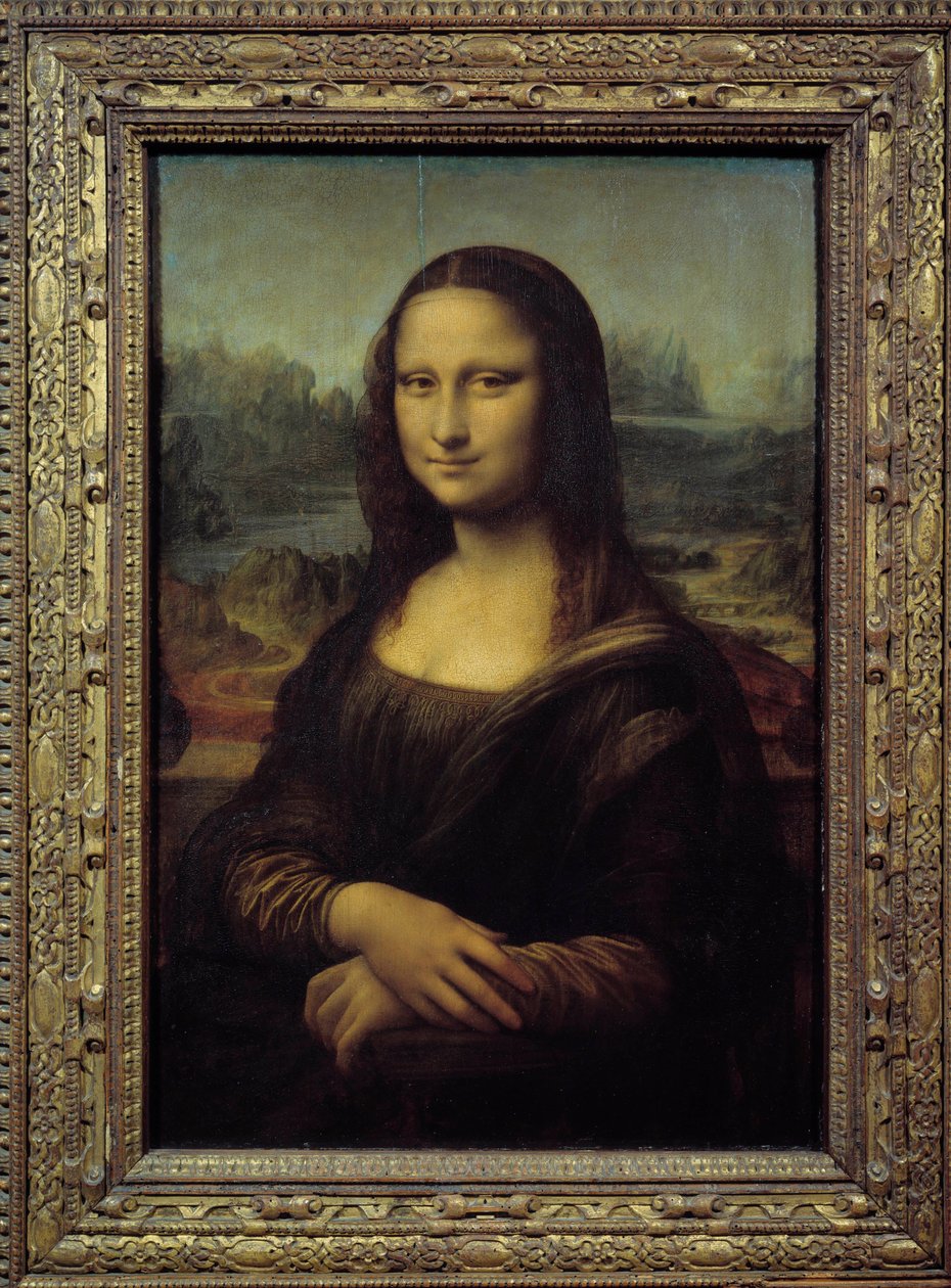 Porträtt av Mona Lisa (La Gioconda) av Leonardo da Vinci