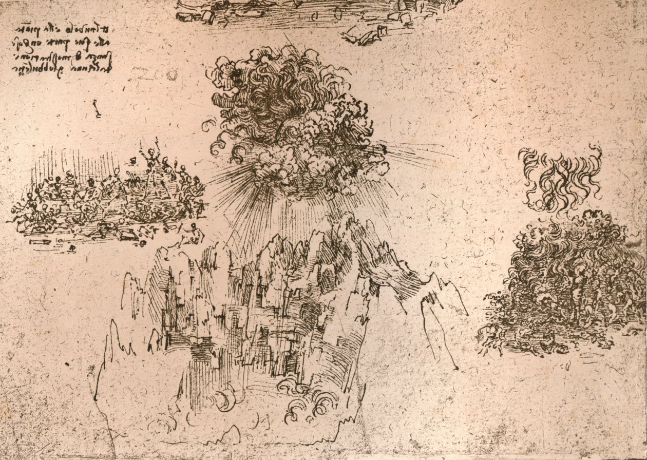 Representation av naturfenomen, c1472-c1519 1883 av Leonardo da Vinci