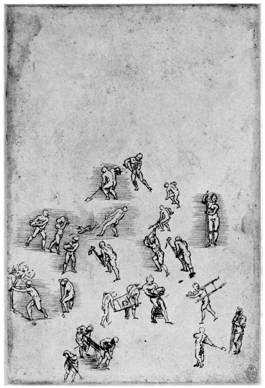 Studier i rörelse, sent 1400-tal eller tidigt 1500-tal 1954. av Leonardo da Vinci