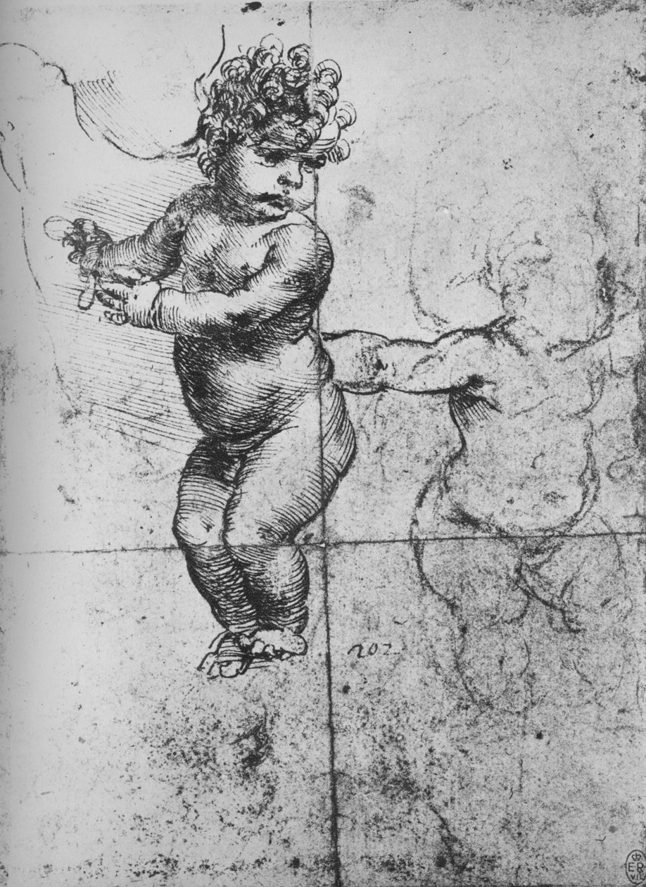 Studies of Infants, c1480 1945 av Leonardo da Vinci