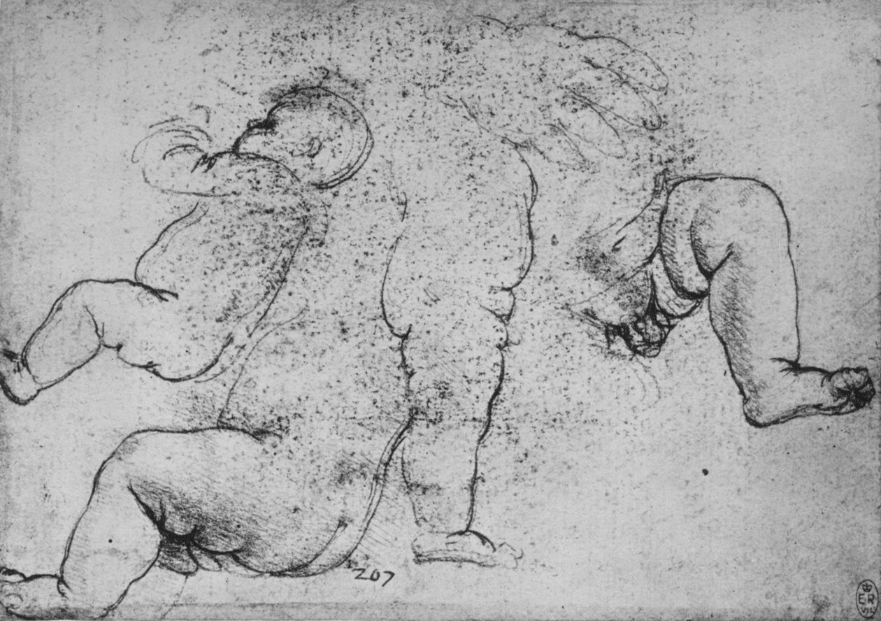 Studier av ett barn, c1490 1945 av Leonardo da Vinci