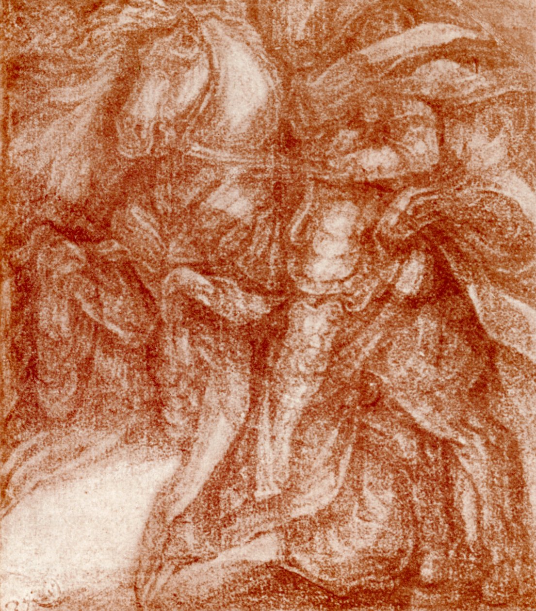 Studie av en riddare, av Leonardo De Vinci, 1913 av Leonardo da Vinci