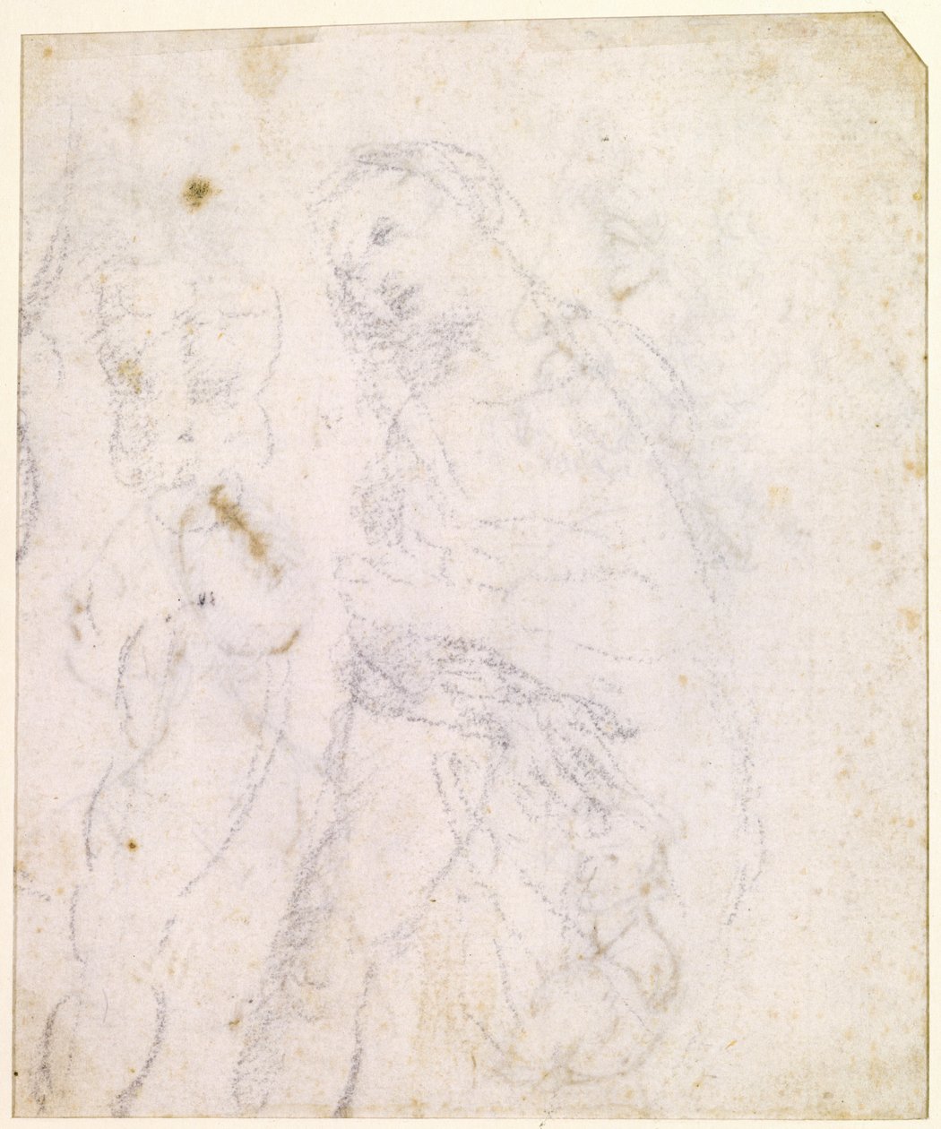 Studie av en madonna [baksida] av Leonardo da Vinci