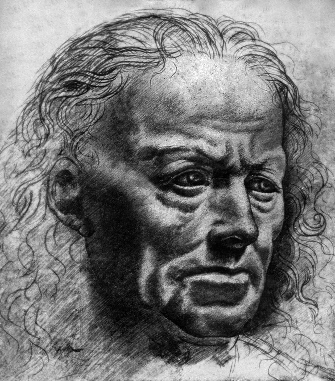 Studie av uttryck av Leonardo da Vinci