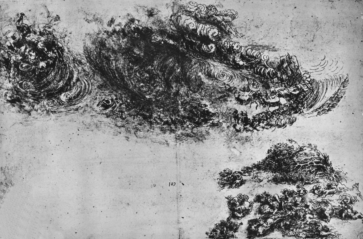 The Deluge, c1480 1945 av Leonardo da Vinci