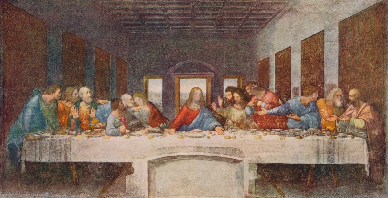 Den sista måltiden, 1494-1498 av Leonardo da Vinci