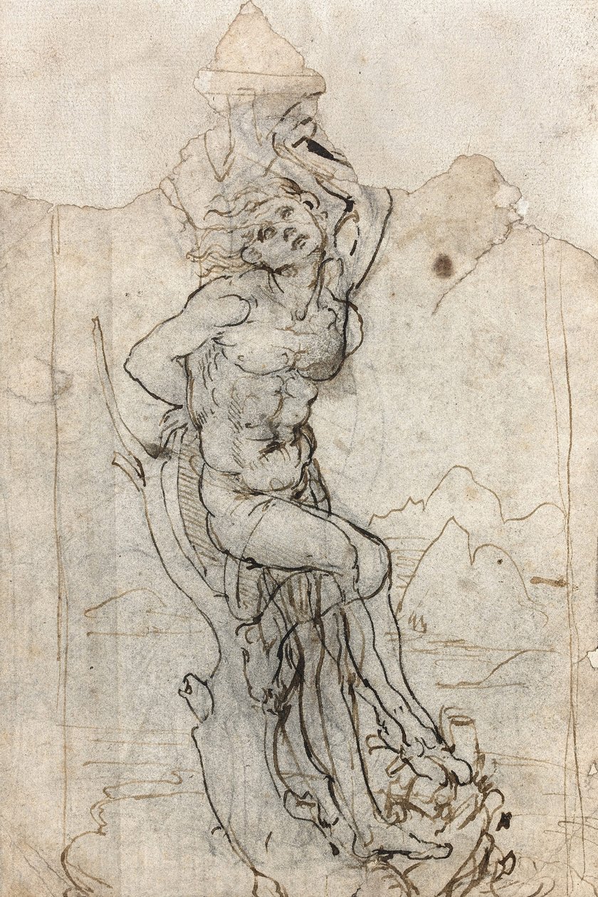 Sankt Sebastians martyrskap, mellan 1482 och 1485. av Leonardo da Vinci