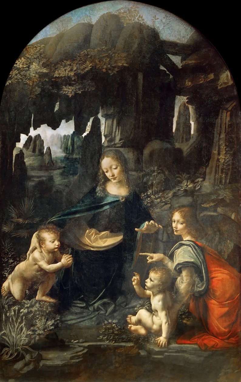 The Virgin of the Rocks, mellan 1492 och 1508. av Leonardo da Vinci