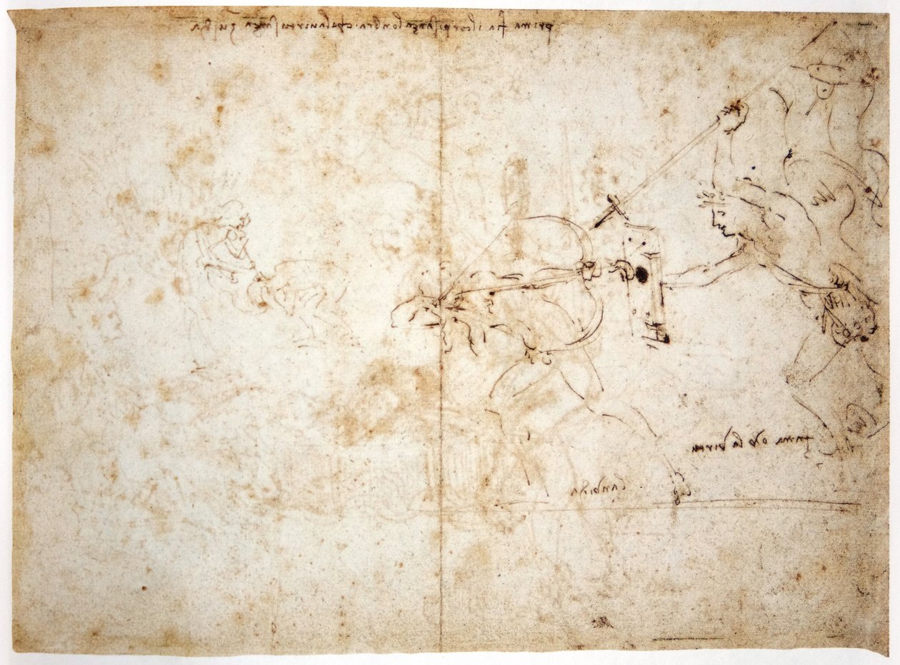 Den ärofulla attacken mot avundsjuka av Leonardo da Vinci