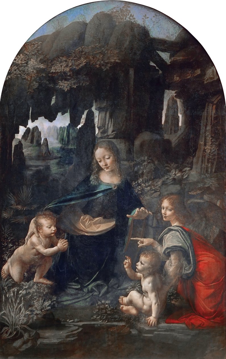 Jungfrun av klipporna av Leonardo da Vinci