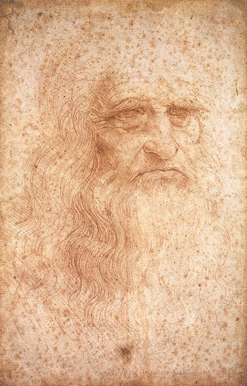 förmodat Självporträtt av Leonardo da Vinci
