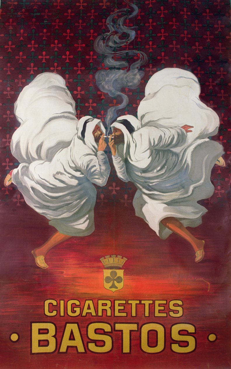Affisch för reklam för cigarettmärket Bastos av Leonetto Cappiello