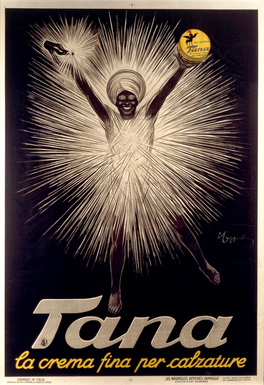 Annons för Tana skokräm av Leonetto Cappiello , affisch av Leonetto Cappiello