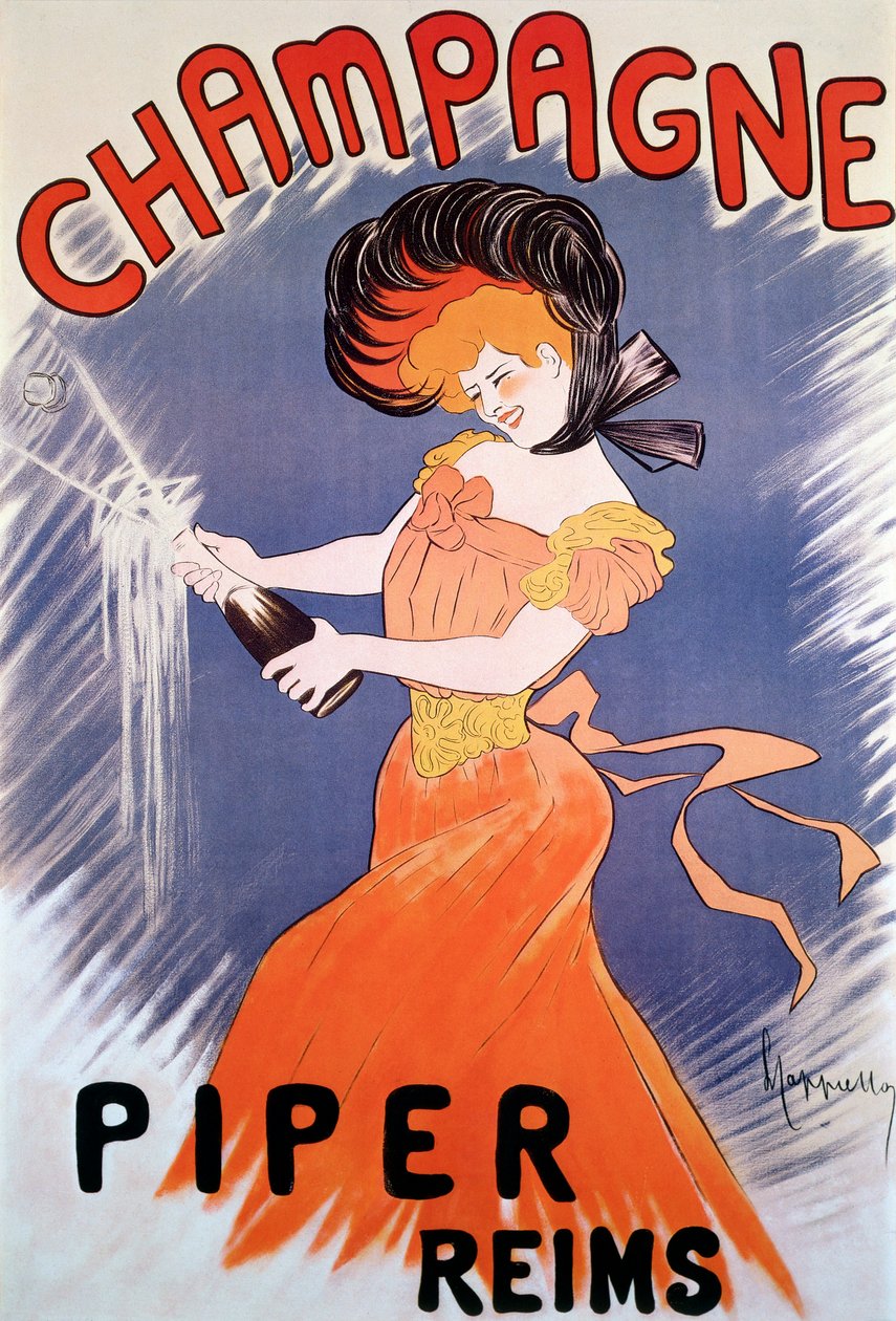 Reklamaffisch för Piper Champagne, 1900-talet av Leonetto Cappiello