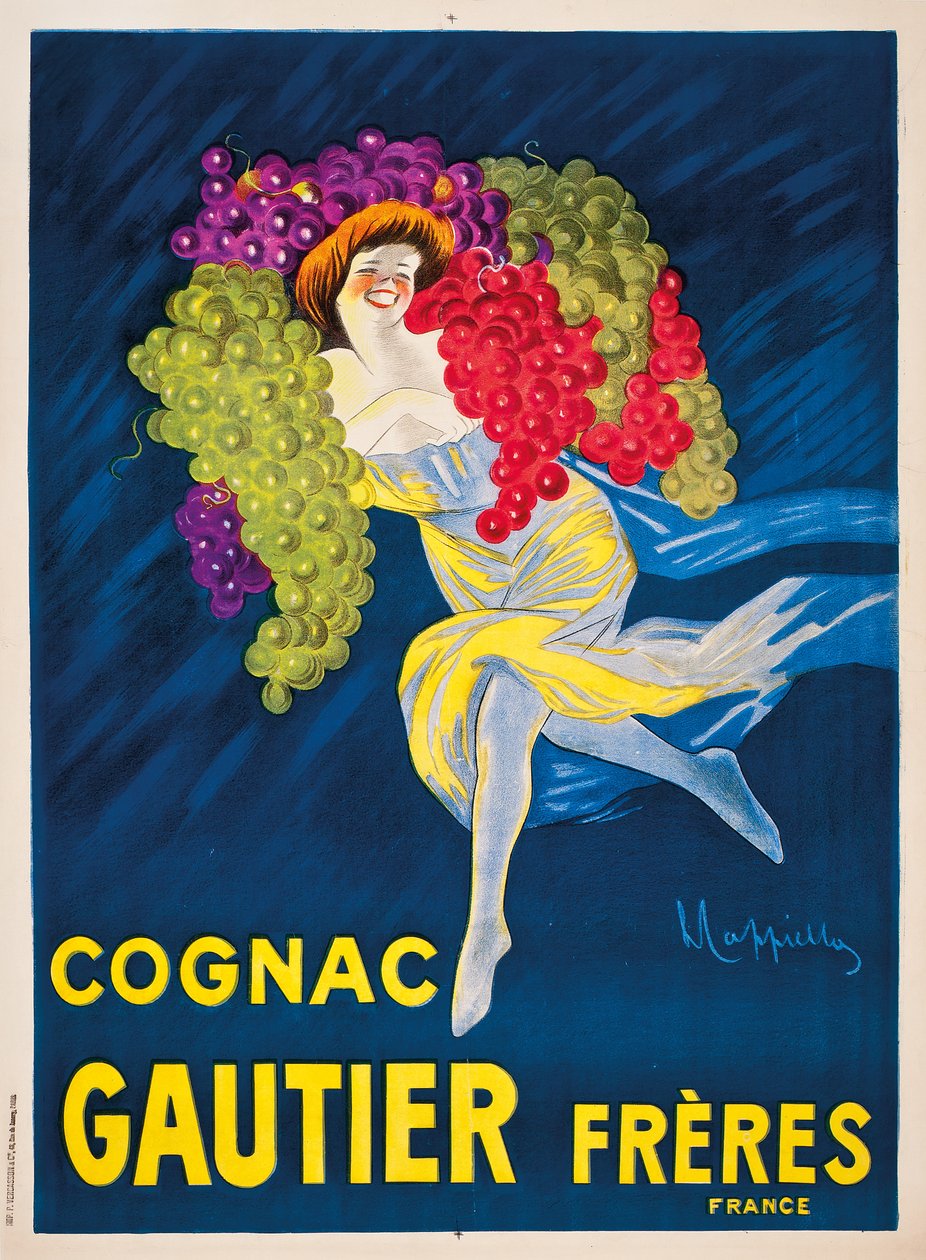 En reklamaffisch för Gautier Freres cognac, 1907 av Leonetto Cappiello