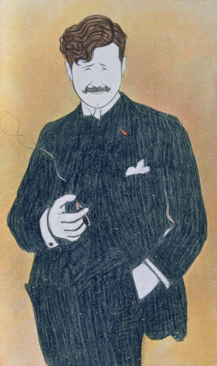 Karikatyr av Georges Feydeau (1862-1921) av Leonetto Cappiello