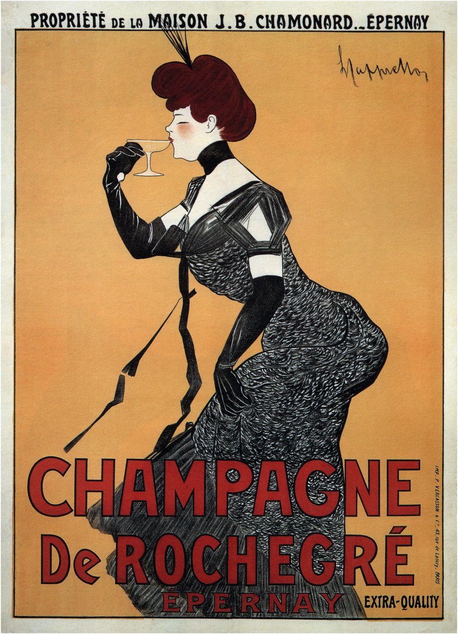 Rochegre Champagne (affisch) av Leonetto Cappiello
