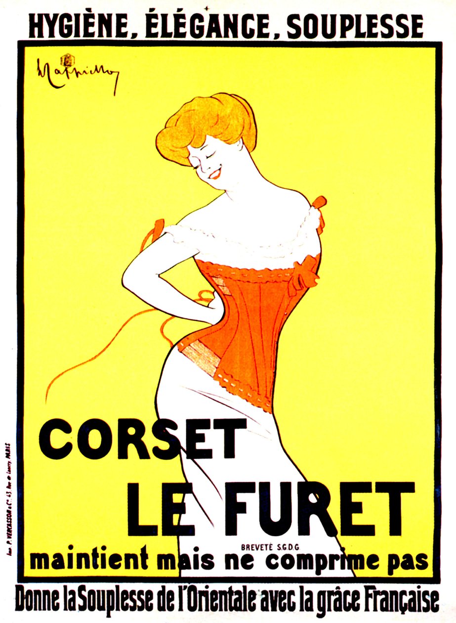 Korsetttryckt annons av Leonetto Cappiello omkring 1901 av Leonetto Cappiello