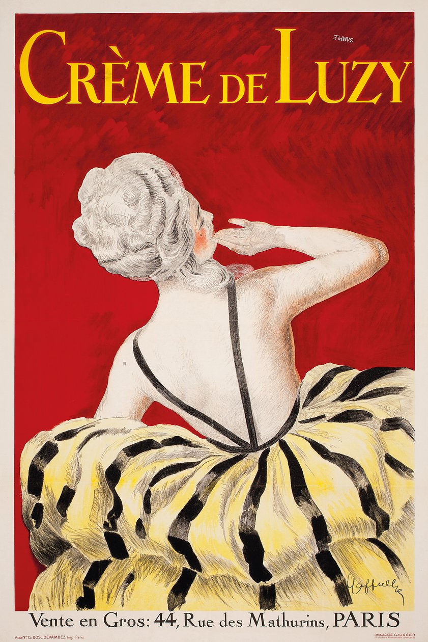 "Creme de Luzy", en reklamaffisch för det parisiska kosmetikaföretaget Luzy, 1919 av Leonetto Cappiello