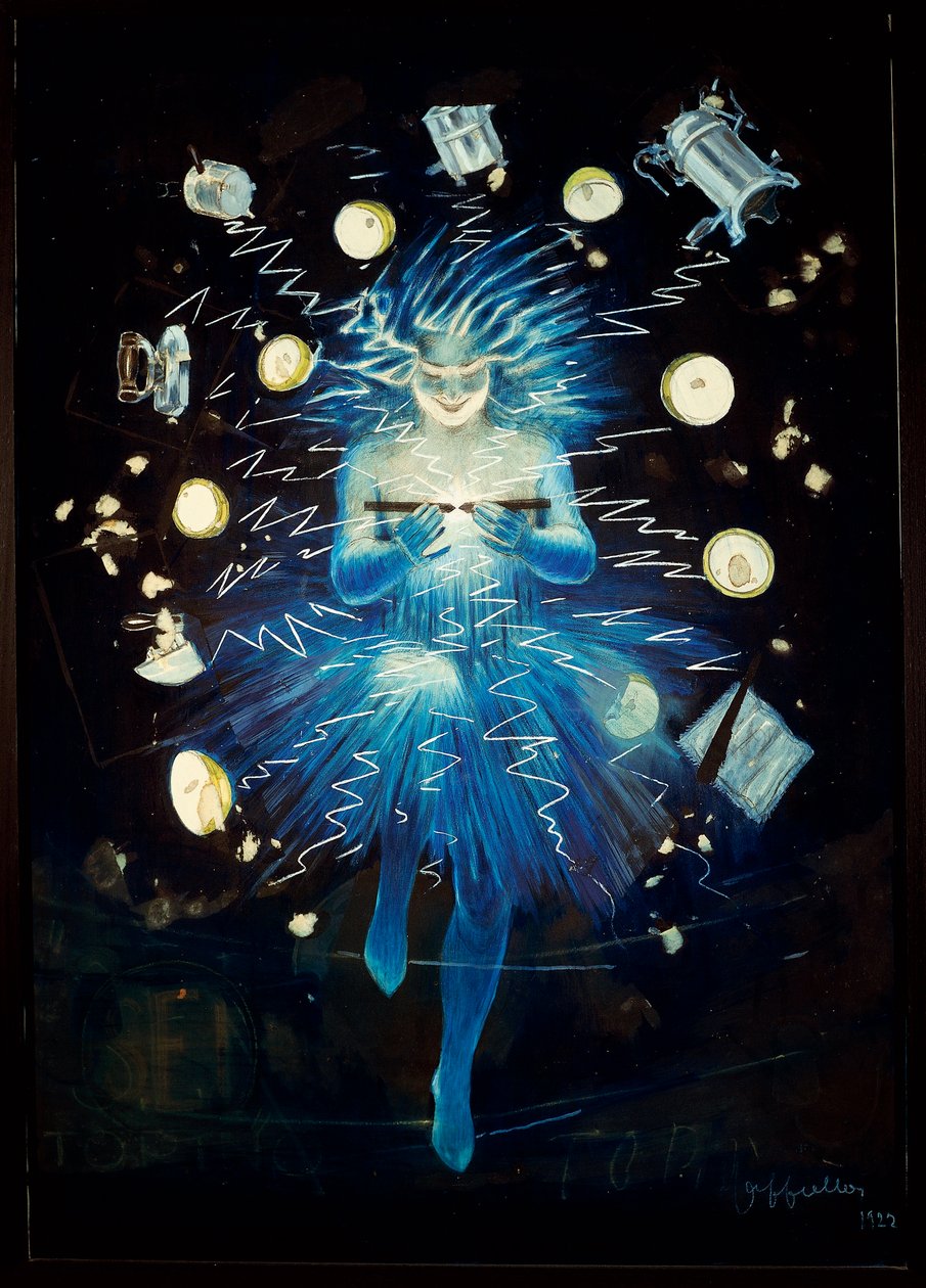 Utkast till affisch för en elektrisk apparat av Leonetto Cappiello