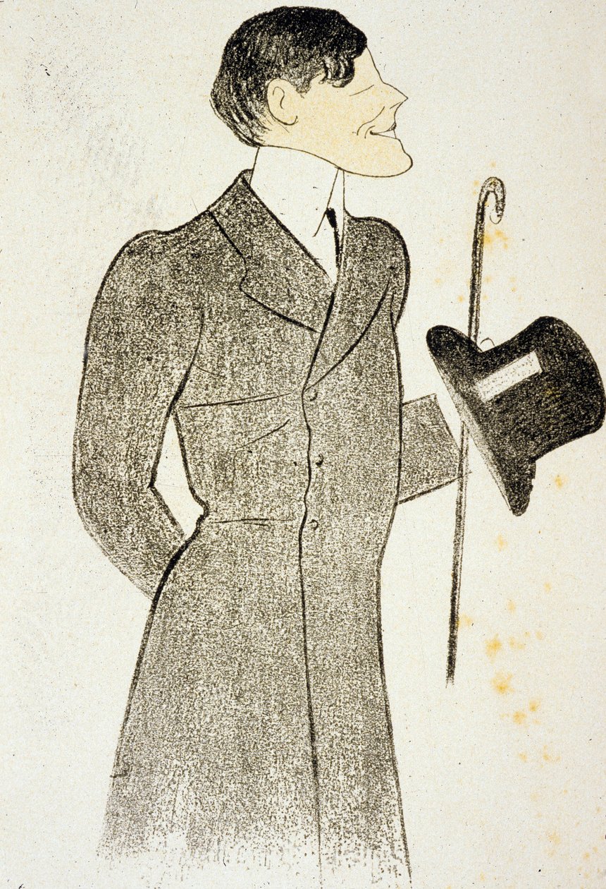 Francis de Croisset (1877 1937), dramatisk författare medförfattare tillsammans med RobertDeflers till "Vignes du seigneur" vän till MarcelProustTeckning av Cappielo 1905 av Leonetto Cappiello