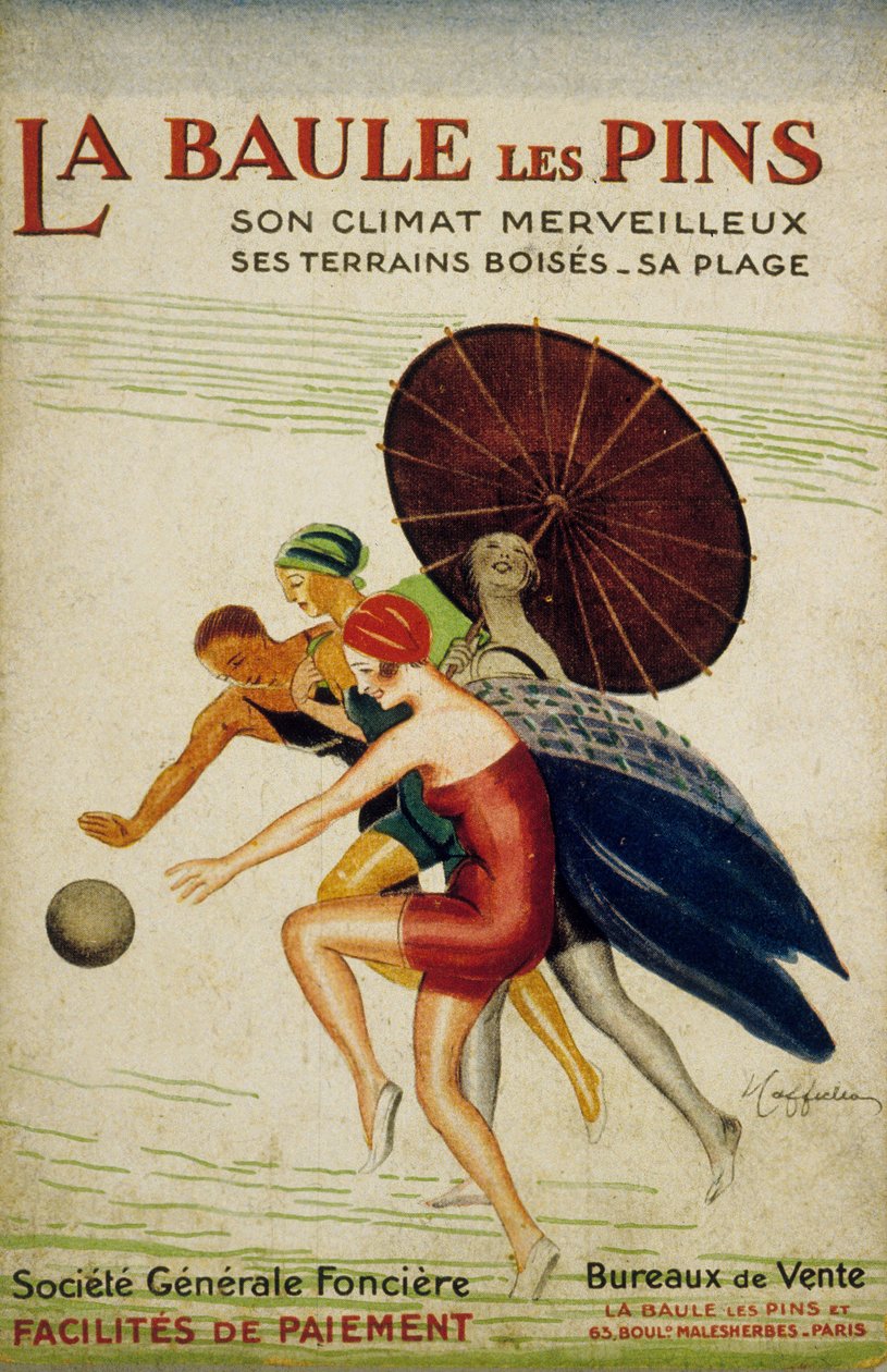 Fransk reklam av Leonetto Cappiello för "societe Generale fonciere" i La Baule les Pins, Frankrike, 30-talet av Leonetto Cappiello