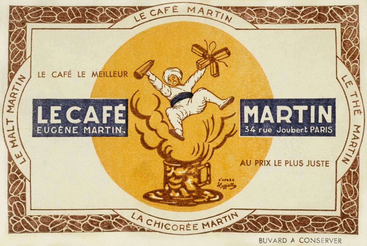 Fransk reklam för kaffet Martin, efter Leonetto Cappiello 1921 av Leonetto Cappiello