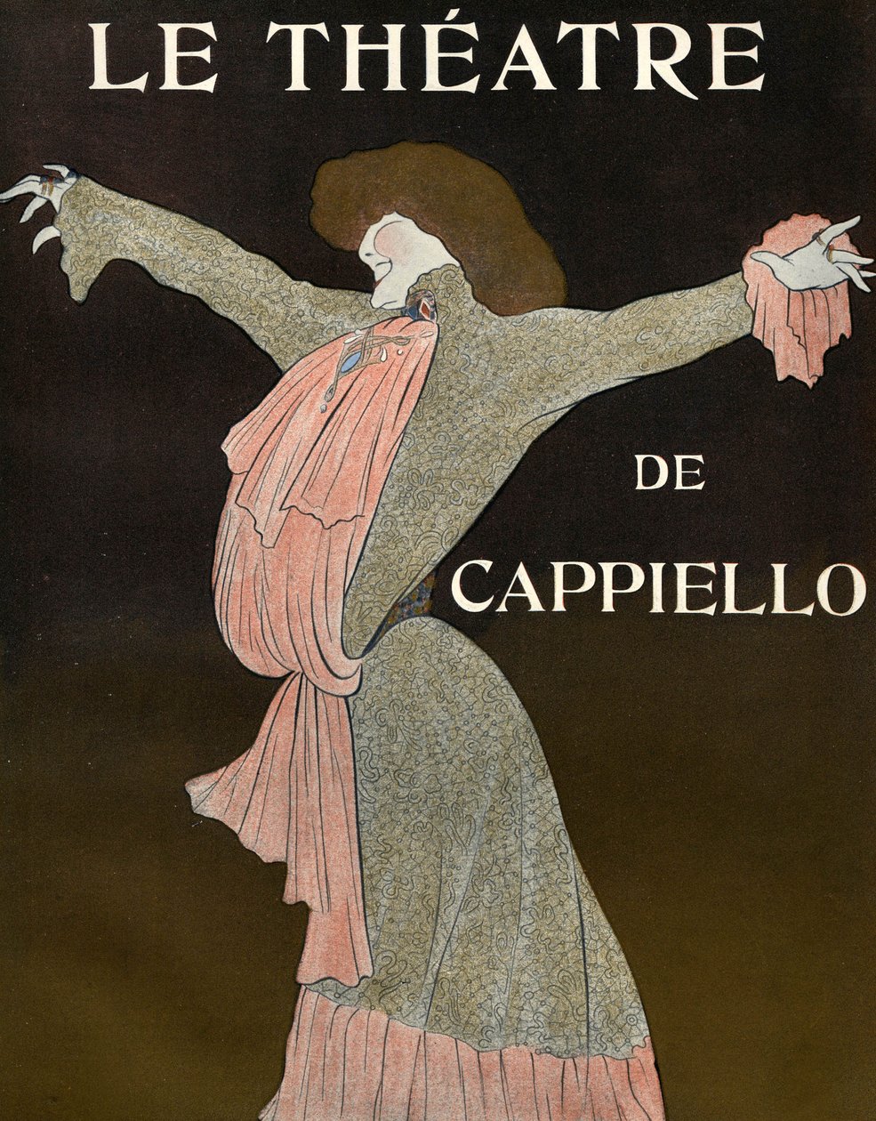 Framsidan av tidningen "Le Theatre". av Leonetto Cappiello