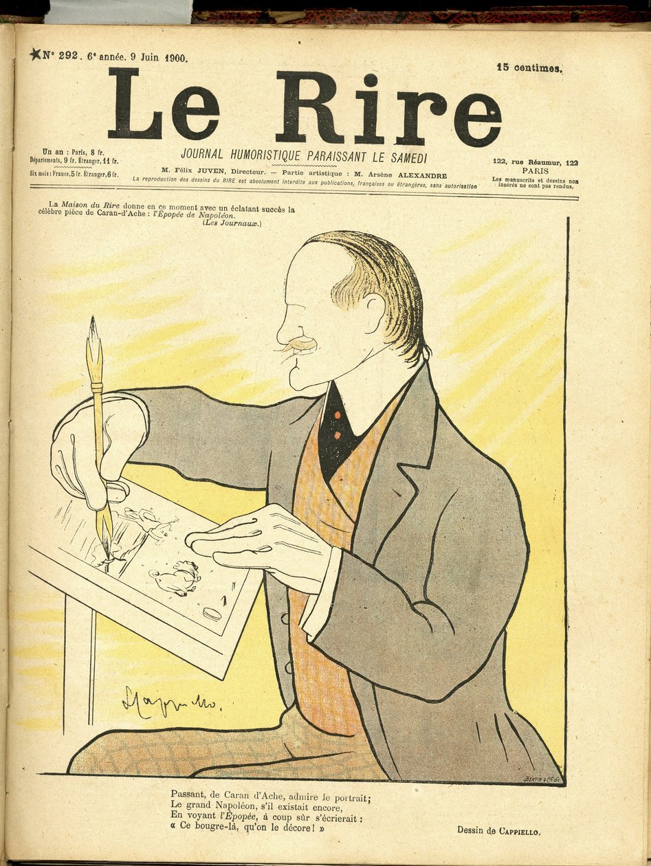 Illustration av Leonetto Cappiello dit Cappiello (1875-1942) för omslaget till Le Rire av Leonetto Cappiello