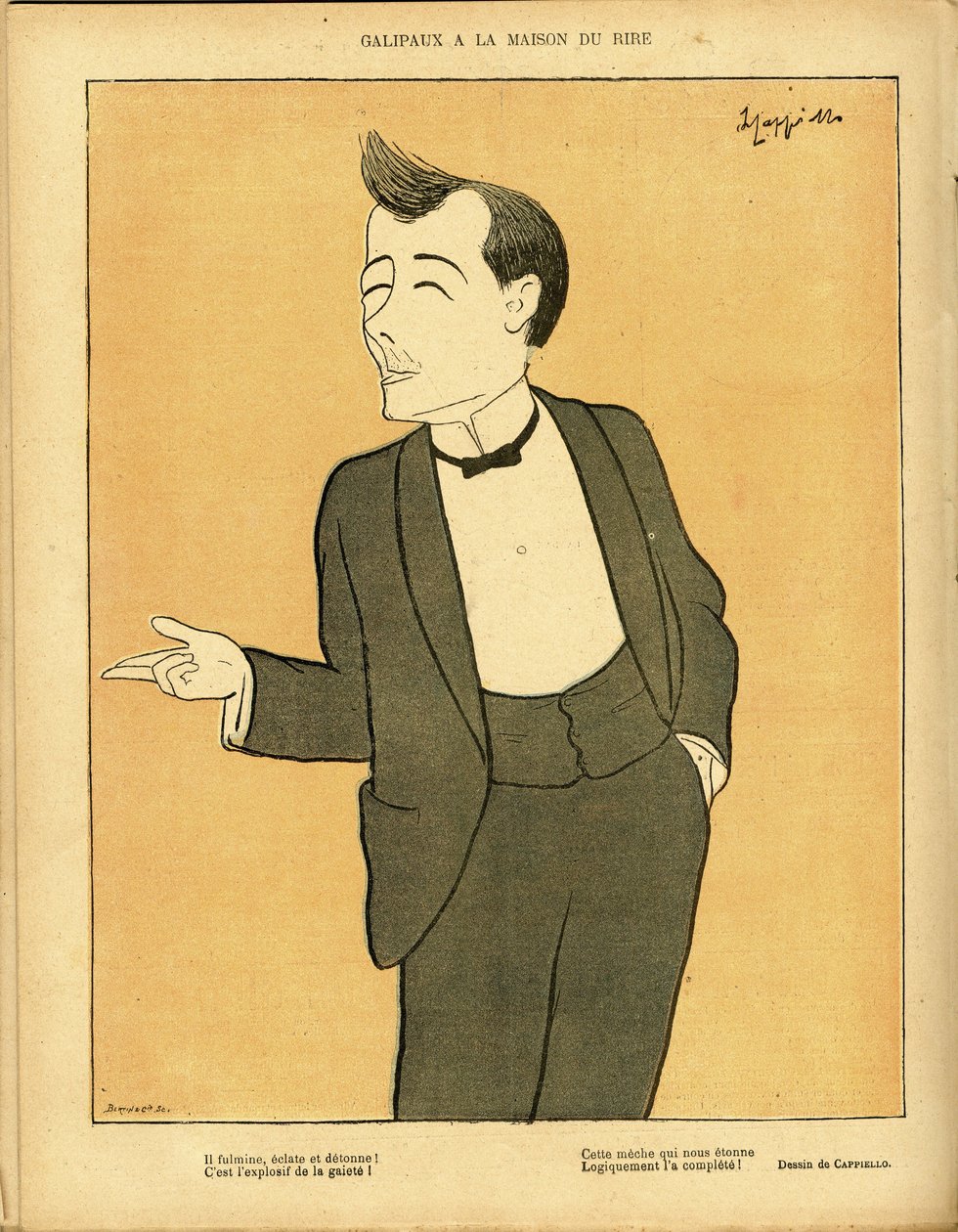 Illustration av Leonetto Cappiello dit Cappiello (1875-1942) i Le Lire, nr. 297 av Leonetto Cappiello