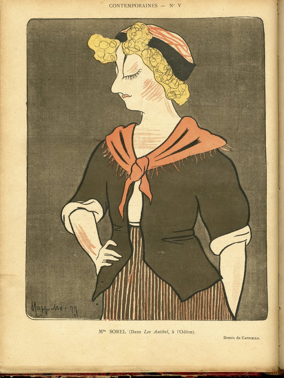 Illustration av Leonetto Cappiello dit Cappiello (1875-1942) i Le Rire av Leonetto Cappiello