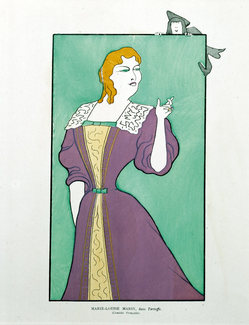Marie-Louise Marsy i "Tartuffe", karikatyr av Leonetto Cappiello