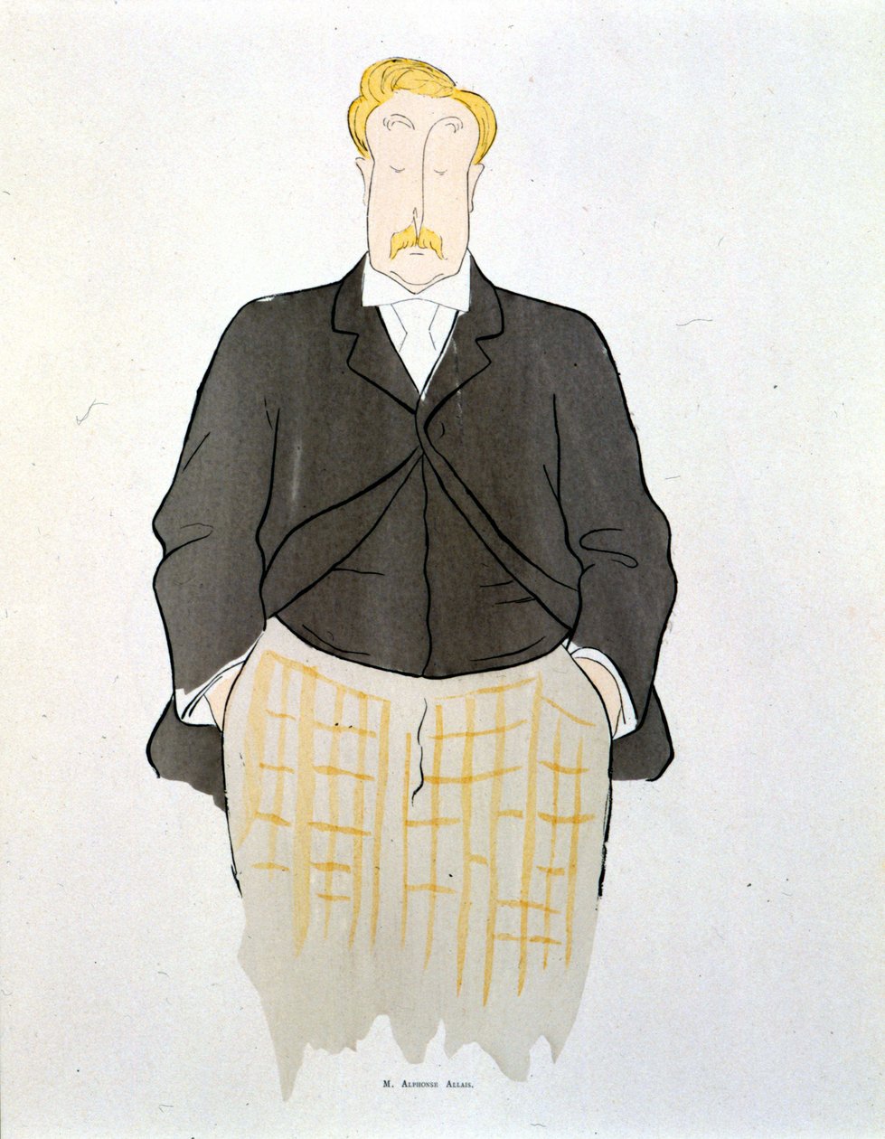 Porträtt av Alphonse Allais av Leonetto Cappiello (1875-1942) omkring 1900. av Leonetto Cappiello