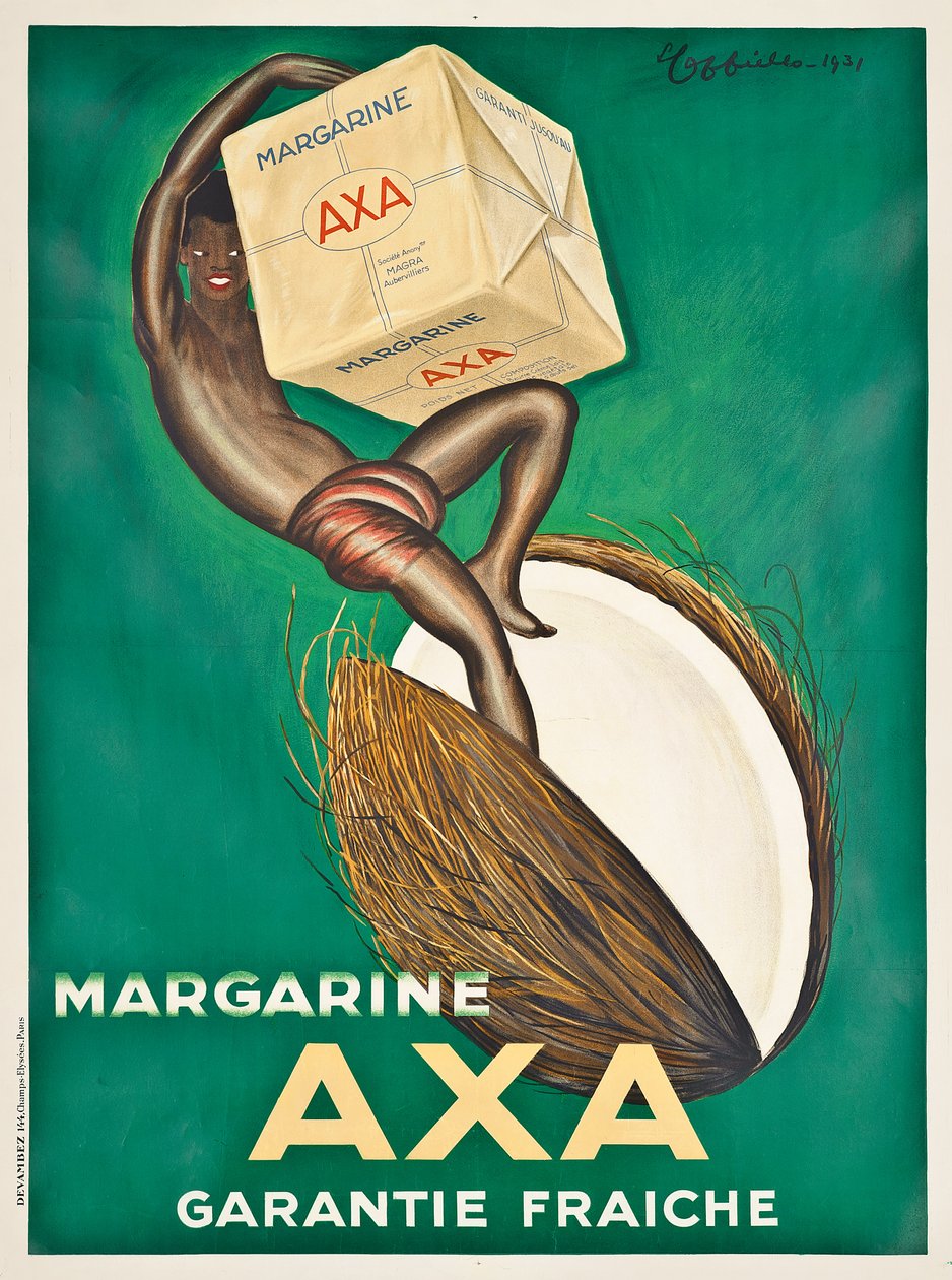 Affischreklam för Axa margarin, 1931 av Leonetto Cappiello