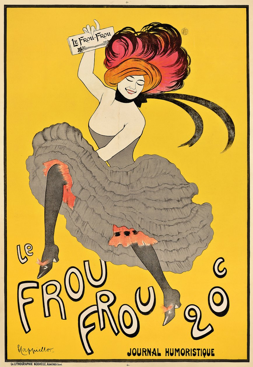 Affisch för den franska tidskriften "Le Frou Frou", 1899 av Leonetto Cappiello