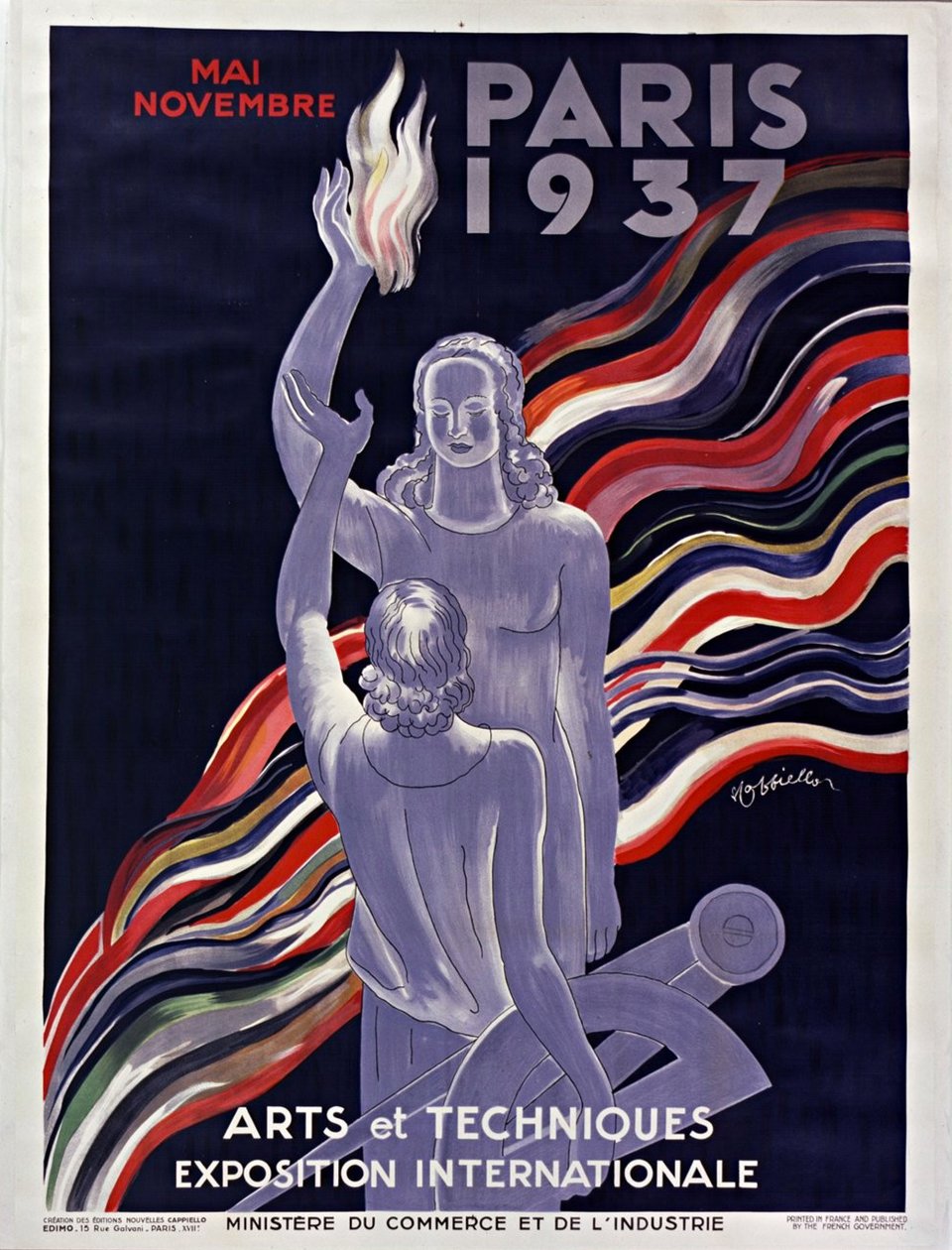 Affisch för 1937 års internationella utställning i Paris, 1937. av Leonetto Cappiello