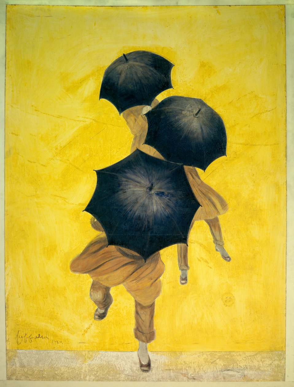 Paraplyer revel 1922 av Leonetto Cappiello