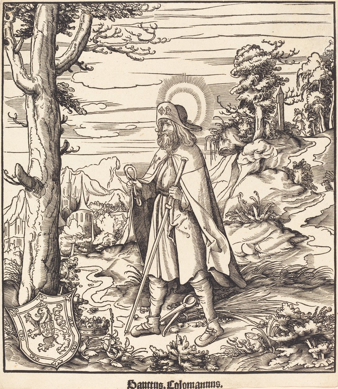 Saint Colomann av Leonhard Beck